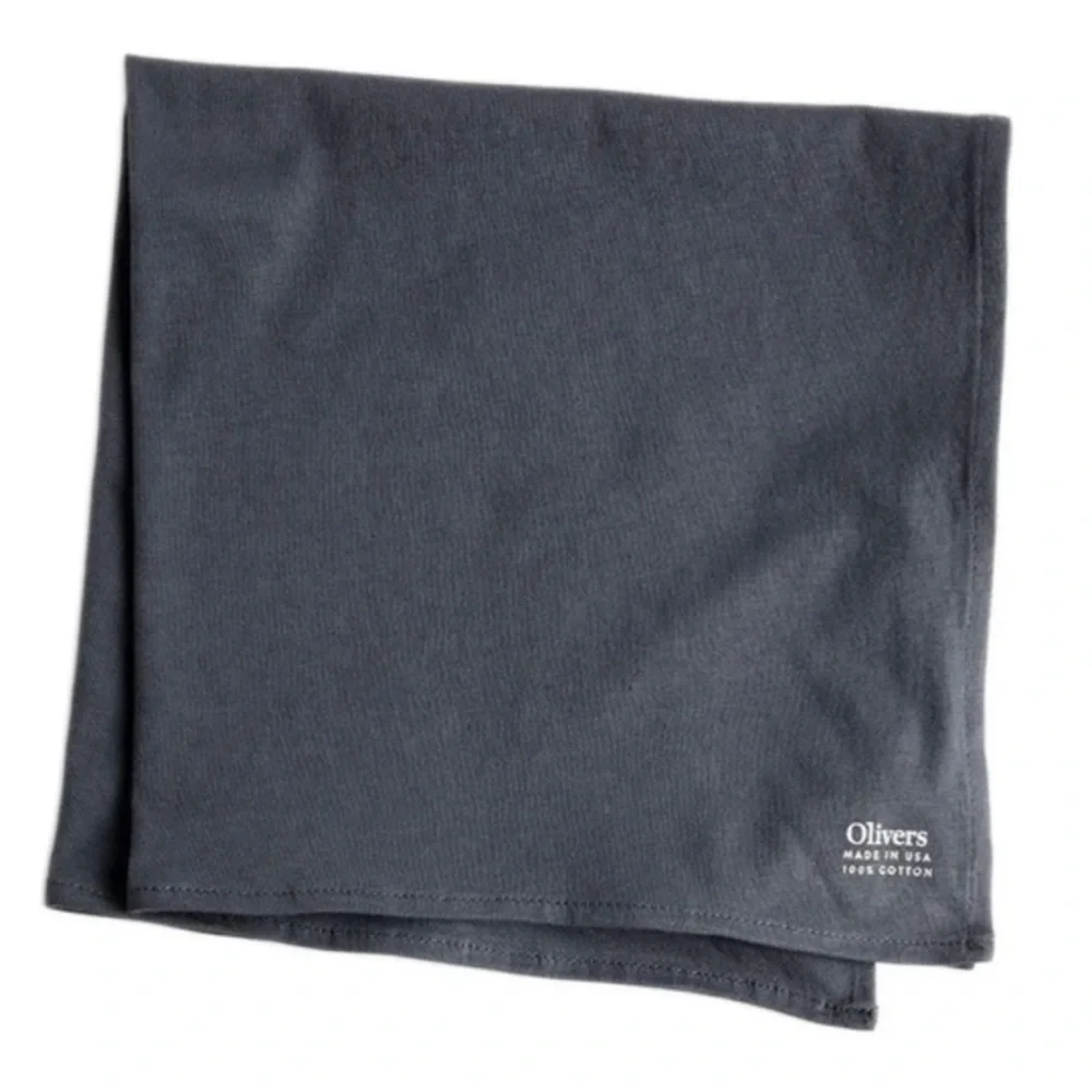 New Oliver’s Apparel Bandana Petrol Grey Cotton